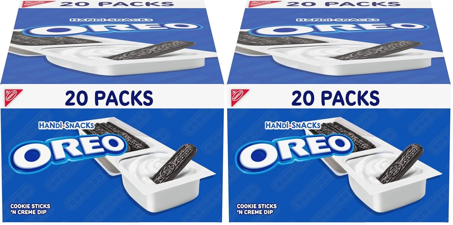 image:imageHandiSnacks OREO Cookie Sticks N Creme Dip Snack Packs 20 Snack PacksChocolate