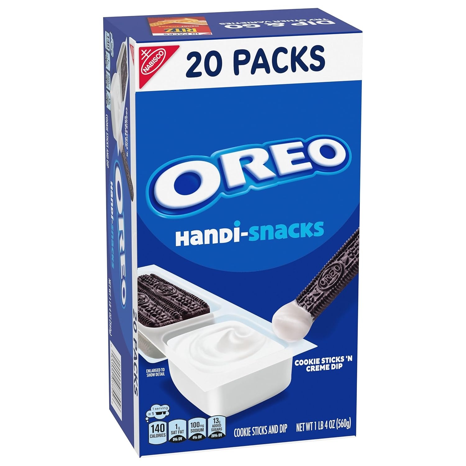 image:imageHandiSnacks OREO Cookie Sticks N Creme Dip Snack Packs 20 Snack PacksChocolate