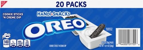 image:imageHandiSnacks OREO Cookie Sticks N Creme Dip Snack Packs 20 Snack PacksChocolate