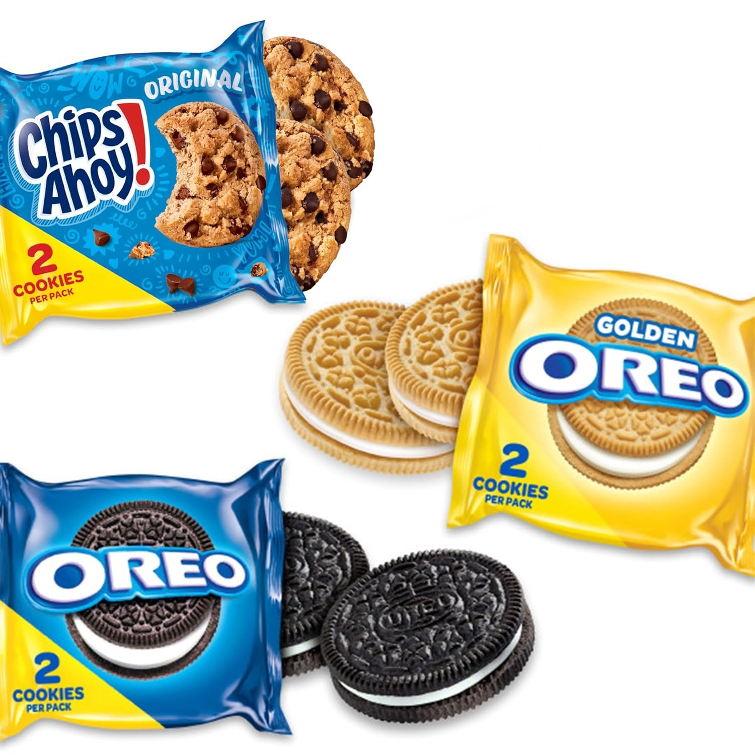 image:imageNabisco Sweet Treats Cookie Variety Pack OREO OREO Golden amp CHIPS AHOY 30 Snack Packs 2 Cookies Per Pack30 Count Pack of 1