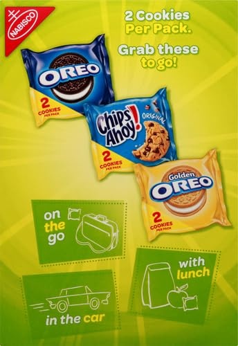 image:imageNabisco Sweet Treats Cookie Variety Pack OREO OREO Golden amp CHIPS AHOY 30 Snack Packs 2 Cookies Per Pack30 Count Pack of 2