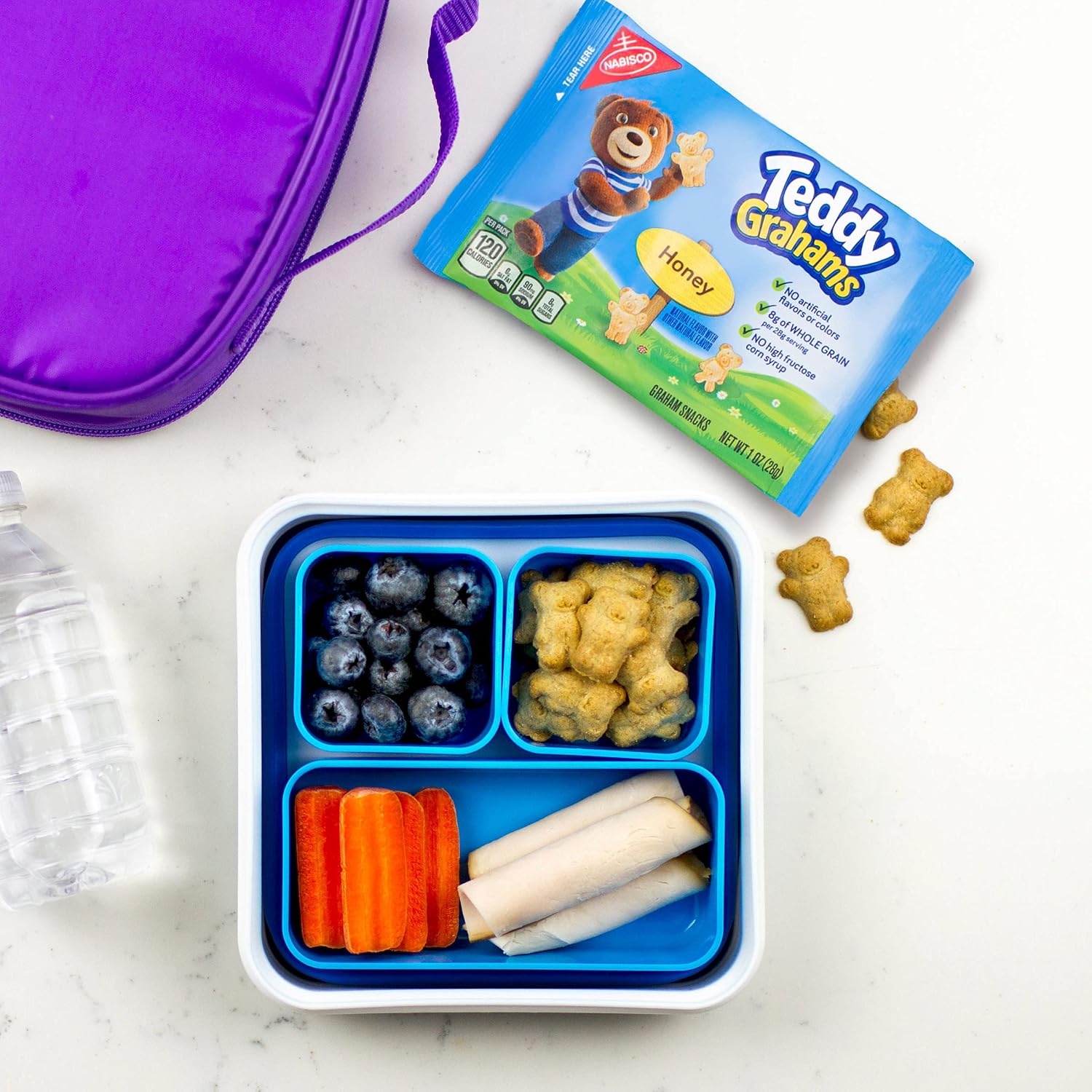 image:imageNabisco Team Favorites Variety Pack Oreo Mini Chips Ahoy Mini Teddy Grahams Honey and Barnums Animal Crackers 30 Snack Packs1 Ounce Pack of 120