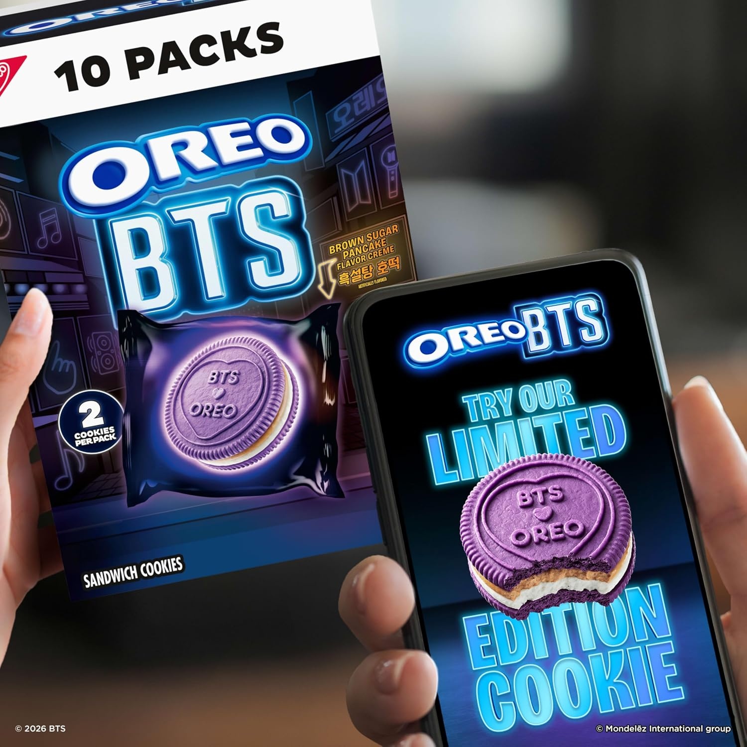 image:imageOREO BTS Sandwich Cookies Limited Edition 1068 oz102 oz pack of 10