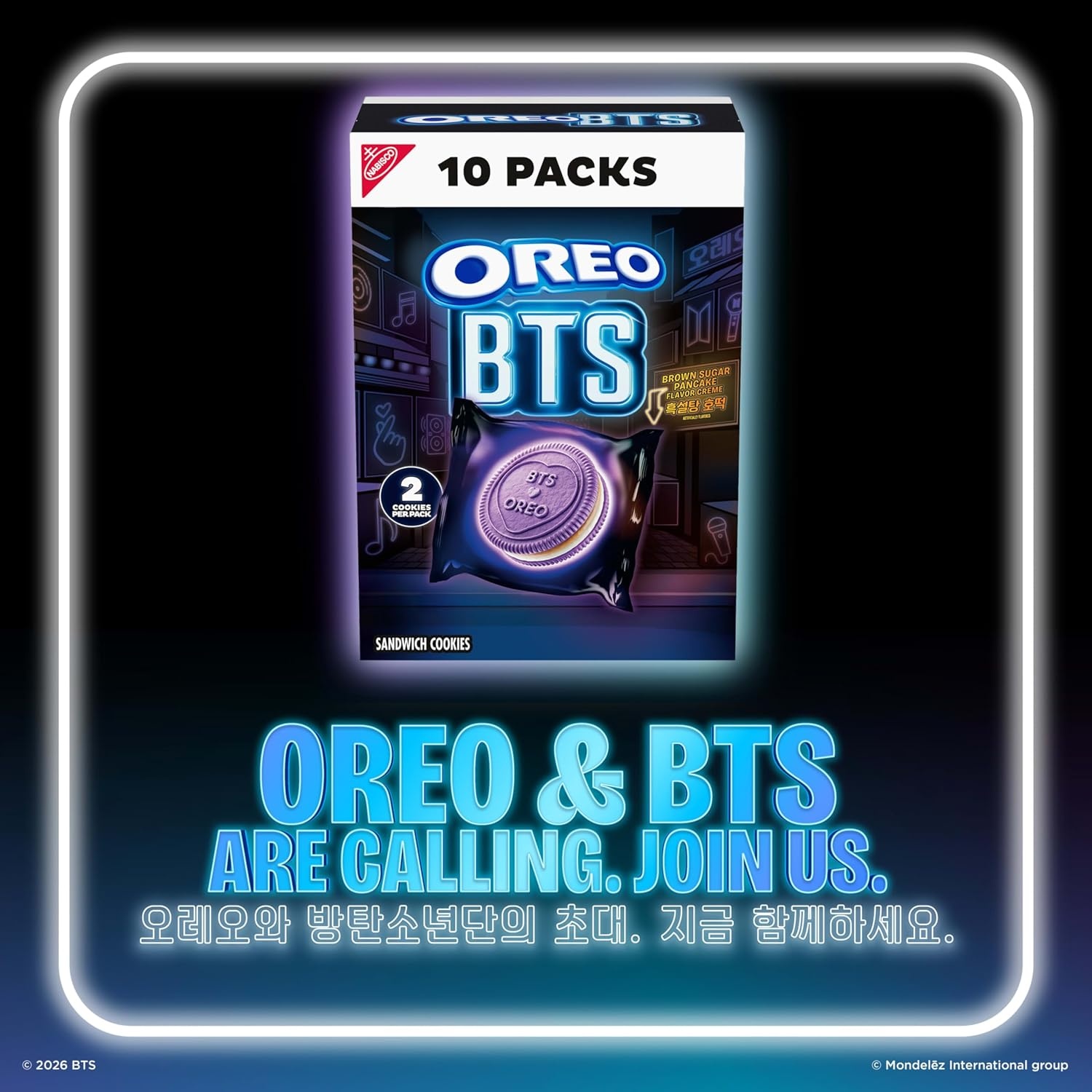 image:imageOREO BTS Sandwich Cookies Limited Edition 1068 oz102 oz pack of 10