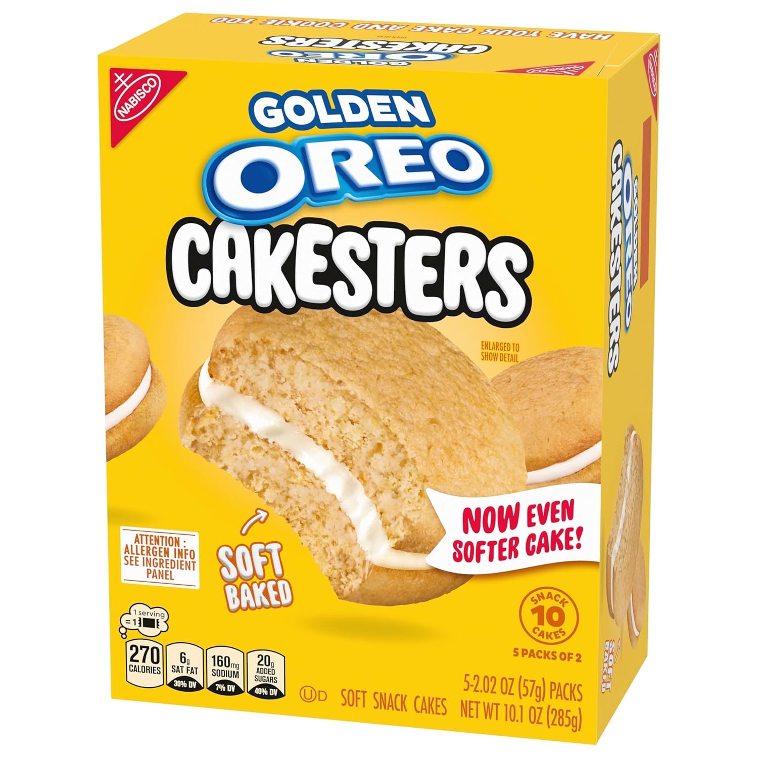 image:imageOREO Cakesters Confetti Cake Soft Snack Cakes 5202 oz Snack PacksVanilla