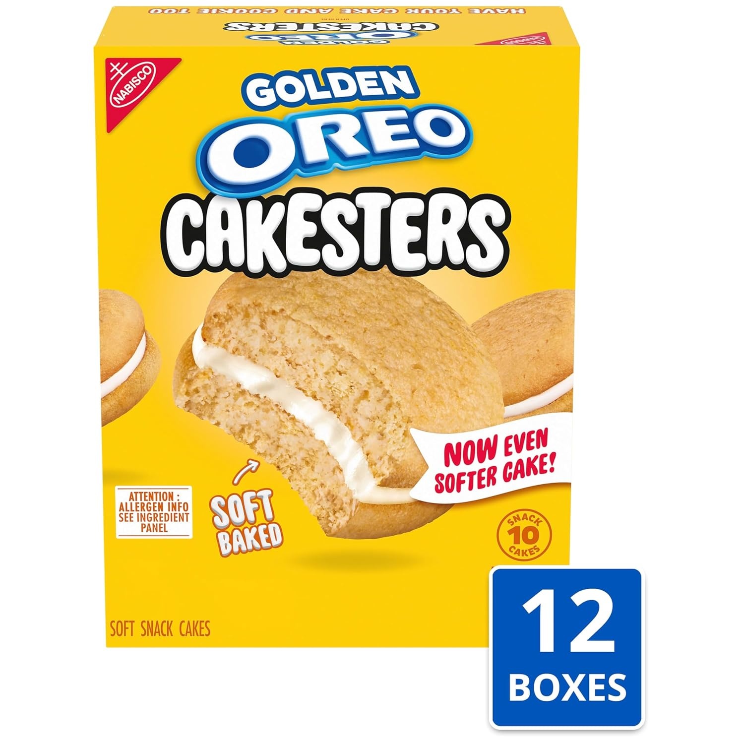 image:imageOREO Cakesters Confetti Cake Soft Snack Cakes 5202 oz Snack PacksVanilla