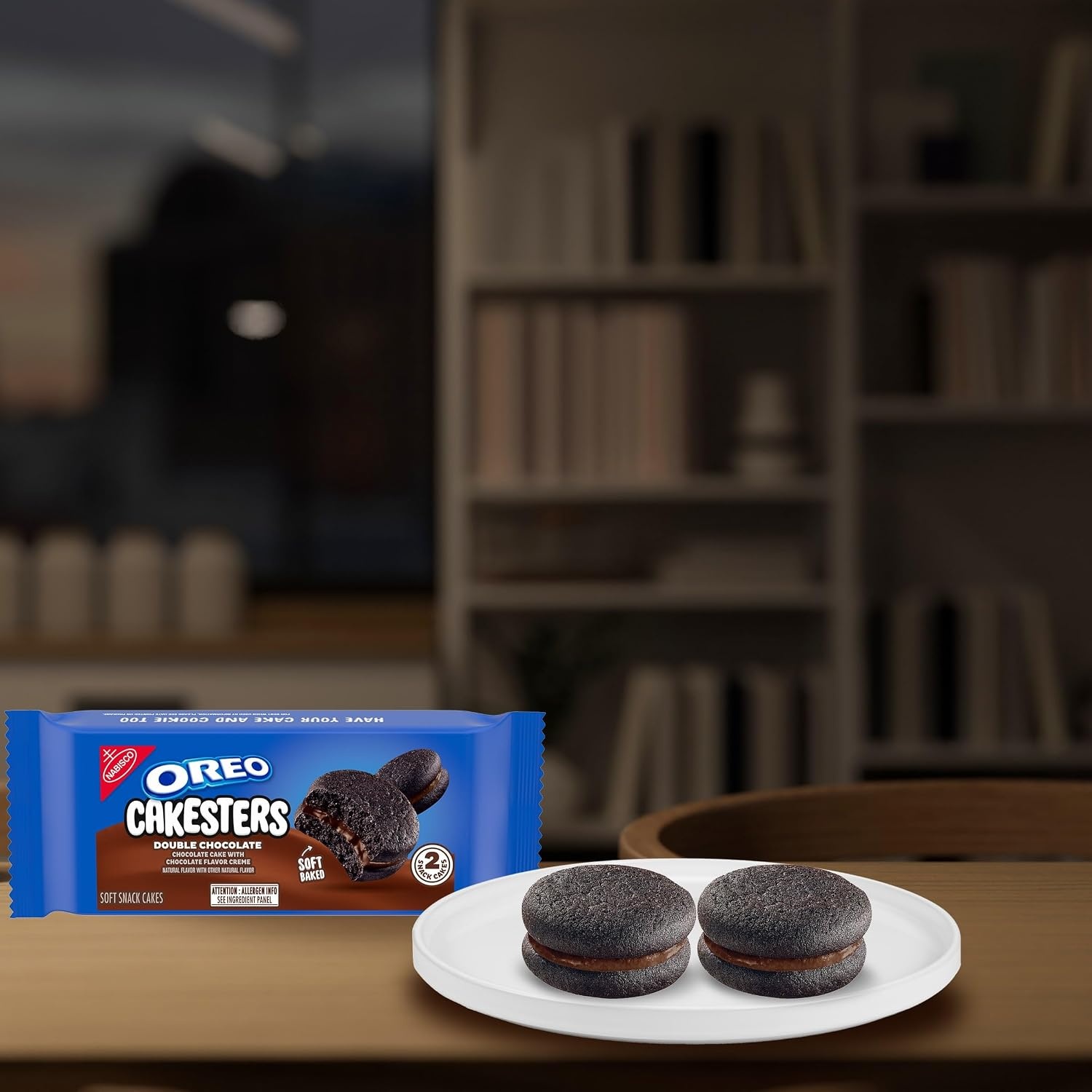 image:imageOREO Cakesters Double Chocolate Soft Snack Cakes 5 202 oz Snack Packs