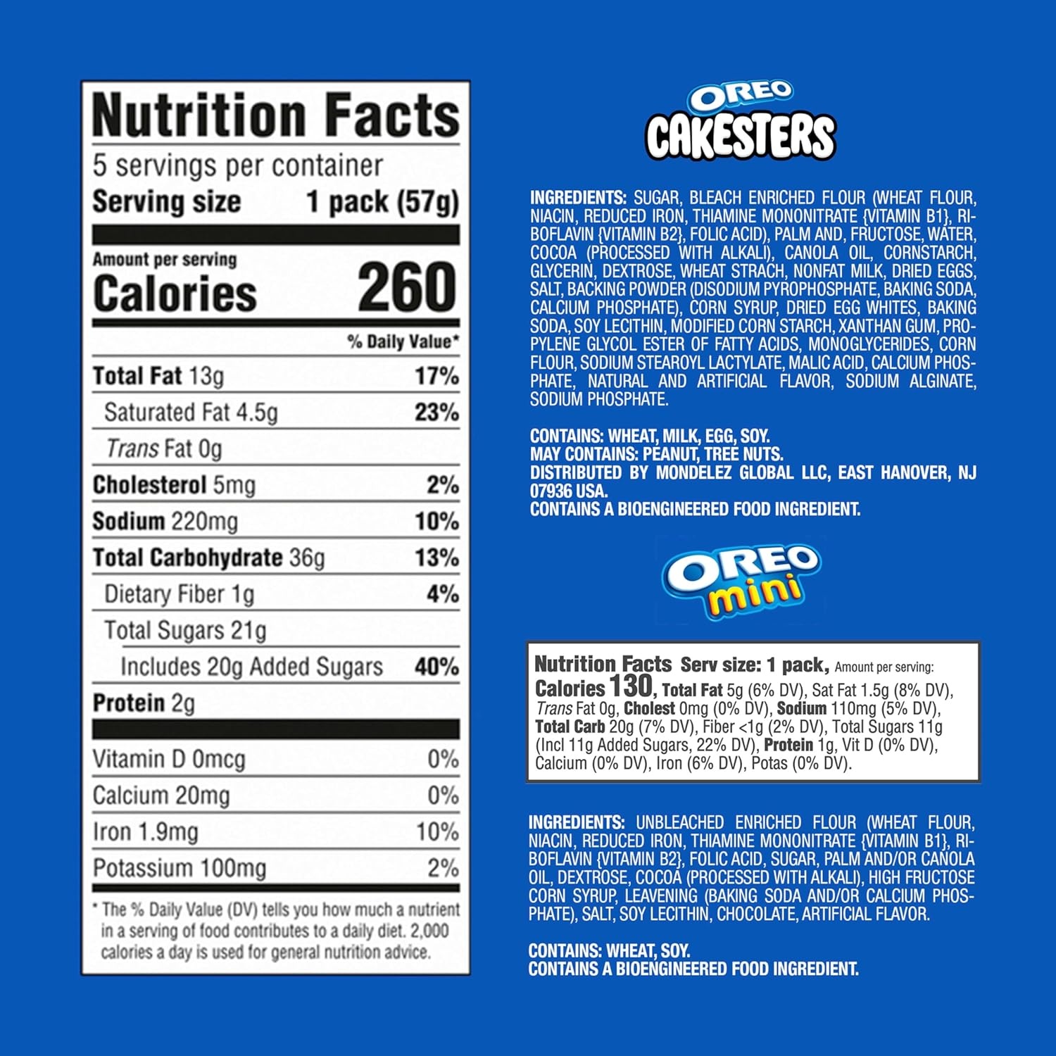 image:imageOREO Cakesters Soft Snack Cakes 35 Count Packs 15 Total Snack Packs Bonus OREO Mini Cookie Snack Pack