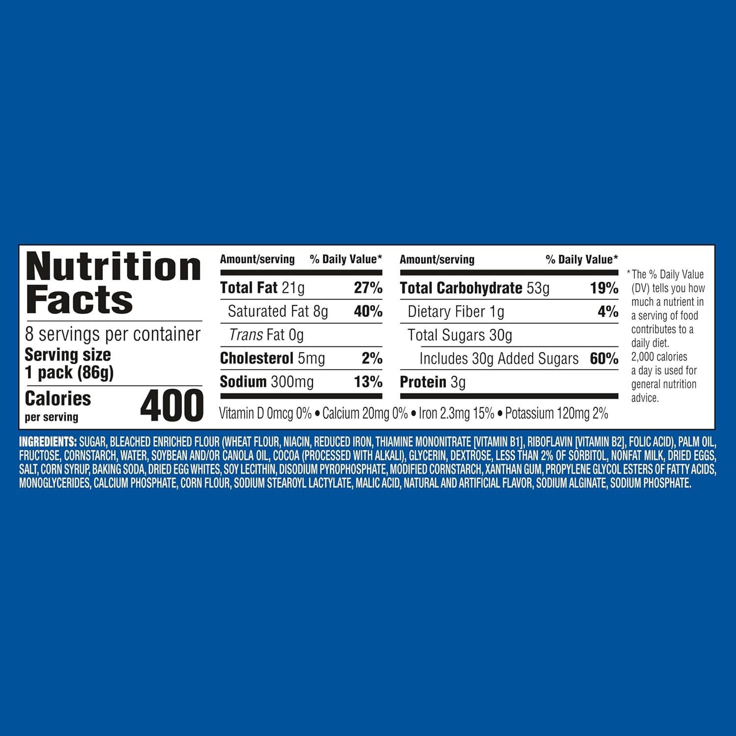 image:imageOREO Cakesters Soft Snack Cakes 8303 oz Snack Packs303 Ounce Pack of 8