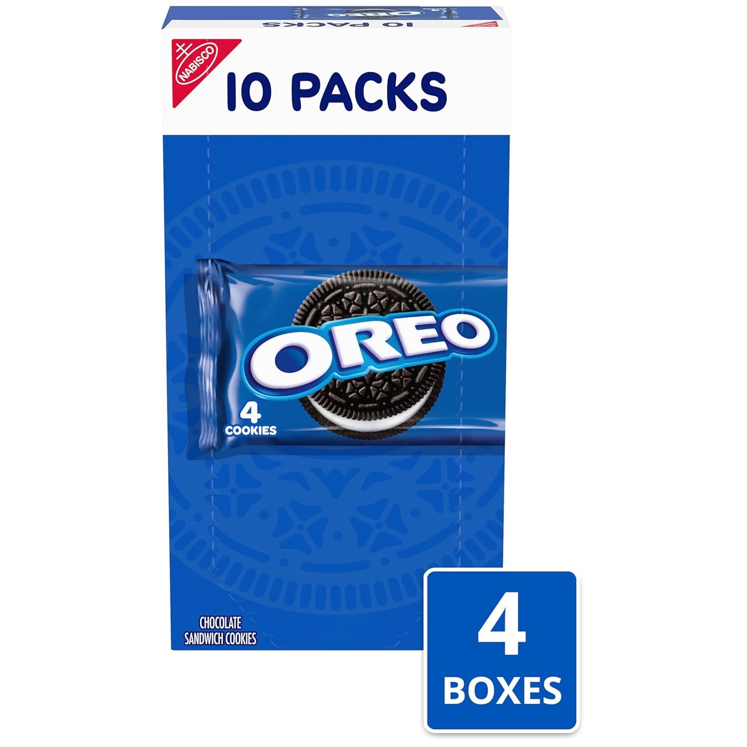 image:imageOREO Chocolate Sandwich Cookies 40 Snack Packs 4 Cookies Per Pack 4 BoxesNEW