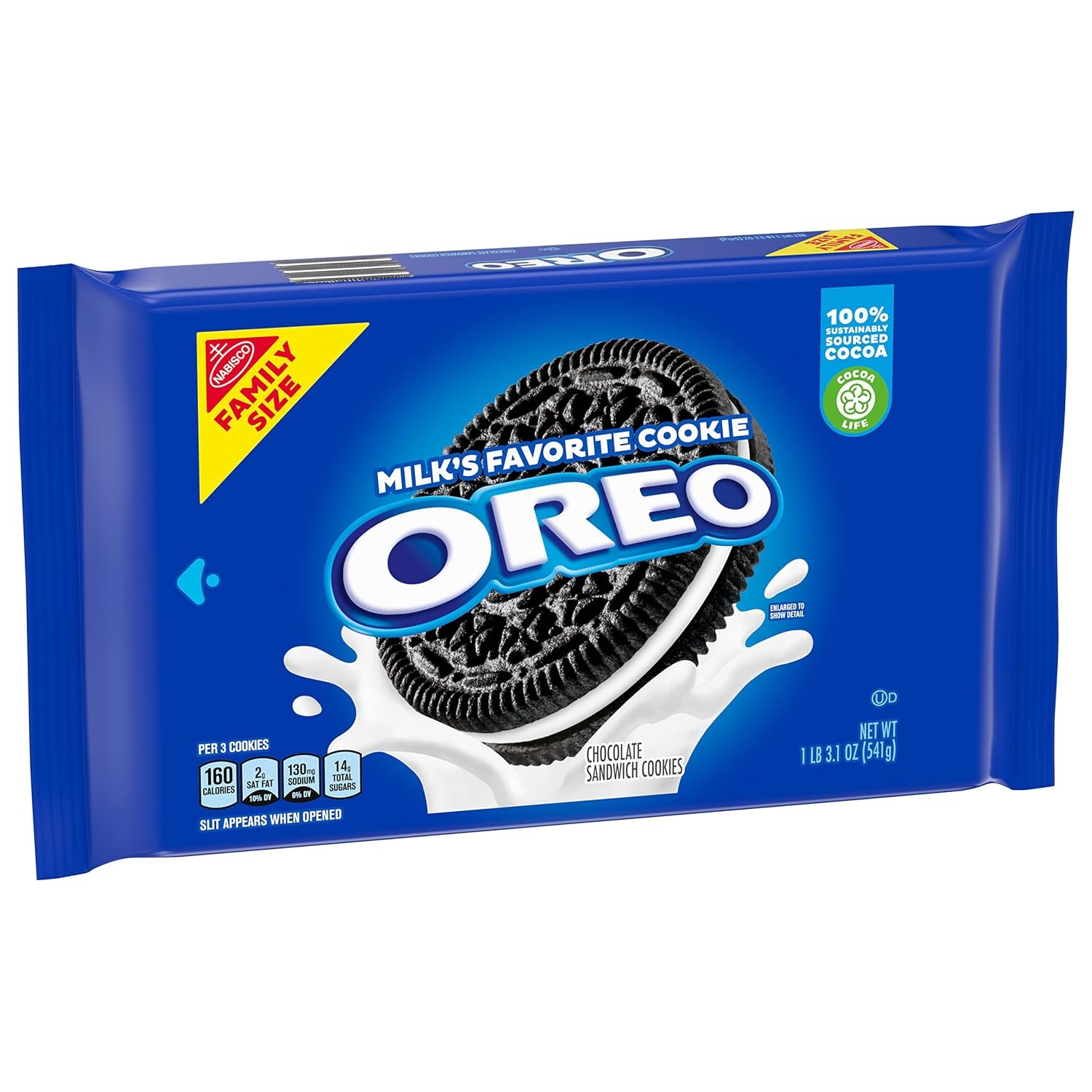 image:imageOREO Chocolate Sandwich Cookies Family Size 12191 oz Packs