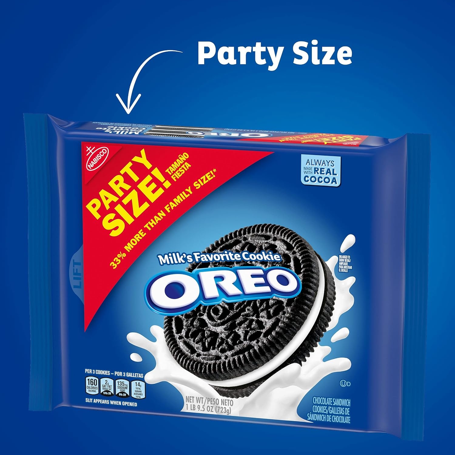 image:imageOREO Chocolate Sandwich Cookies Family Size 3 PacksChocolate
