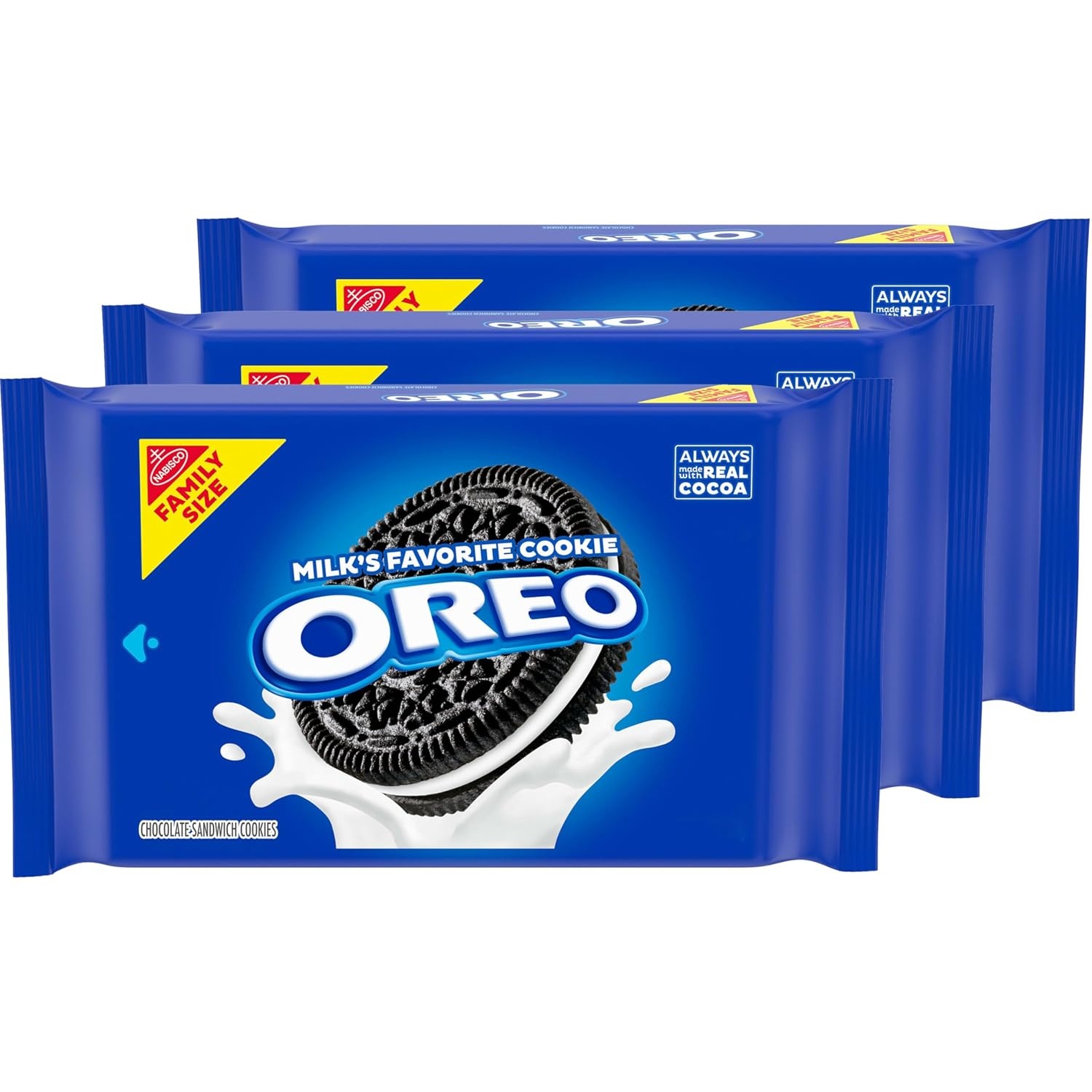 image:imageOREO Chocolate Sandwich Cookies Family Size 3 PacksChocolate