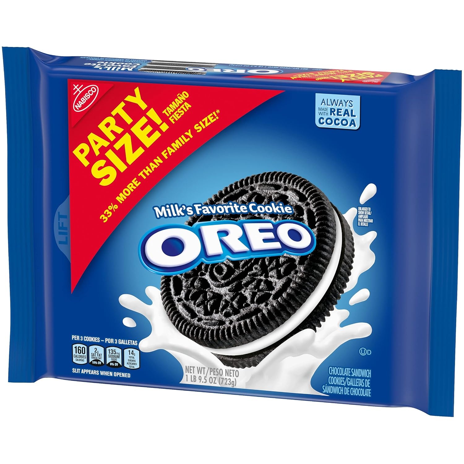 image:imageOREO Chocolate Sandwich Cookies Family Size 3 PacksChocolate