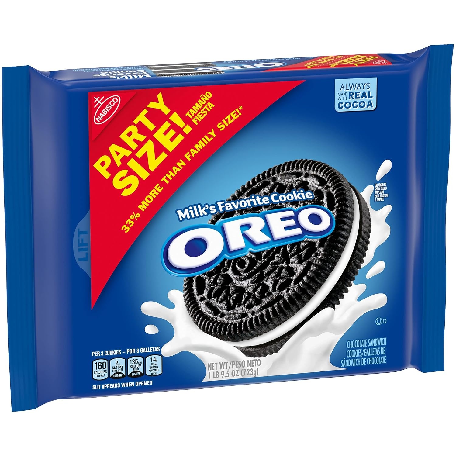 image:imageOREO Chocolate Sandwich Cookies Family Size 3 PacksChocolate