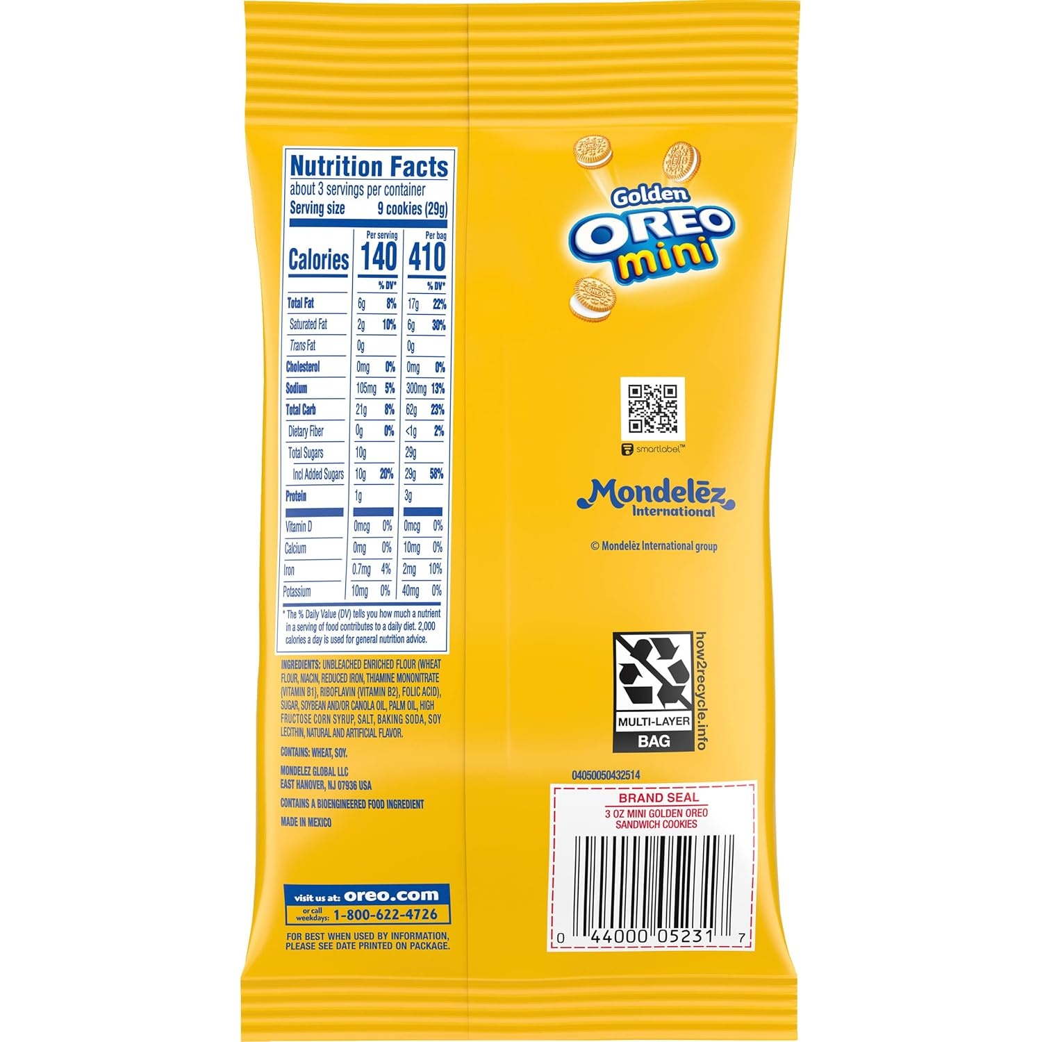 image:imageOREO Chocolate Sandwich Cookies Family Size 3 PacksGolden