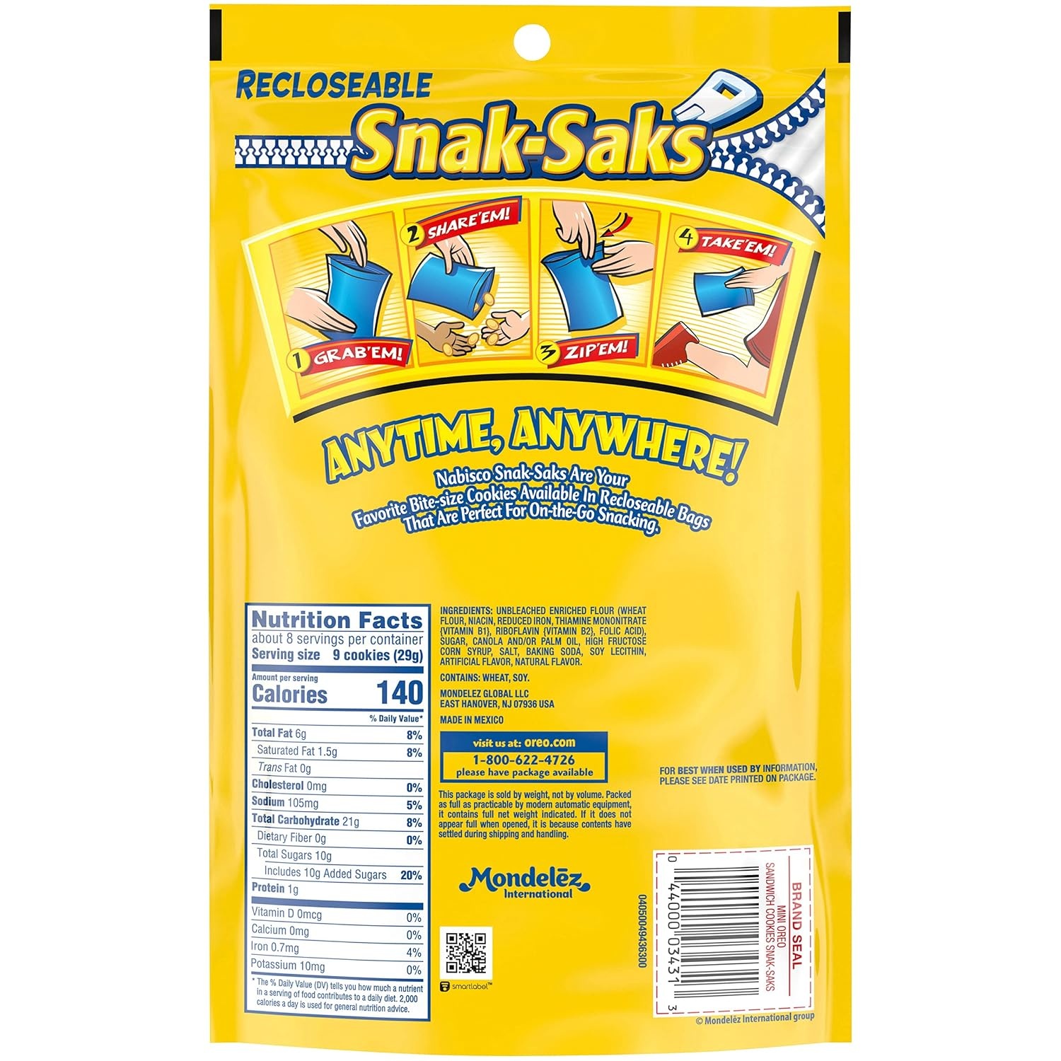 image:imageOREO Chocolate Sandwich Cookies Family Size 3 PacksGolden