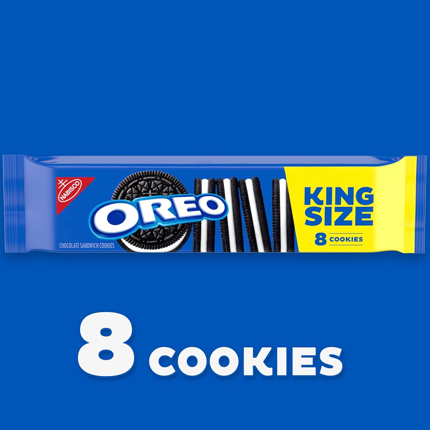 image:imageOREO Chocolate Sandwich Cookies King Size 12 Snack Packs 8 Cookies Per Pack