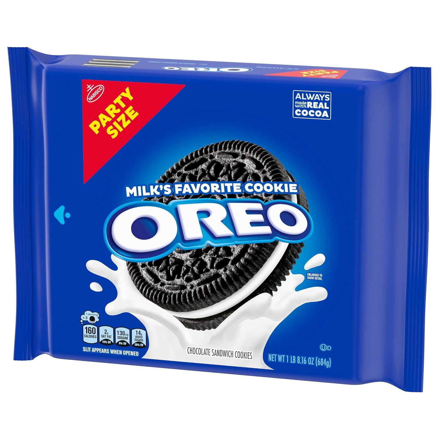 image:imageOREO Chocolate Sandwich Cookies Party Size 2416 oz2416 Ounce Pack of 3