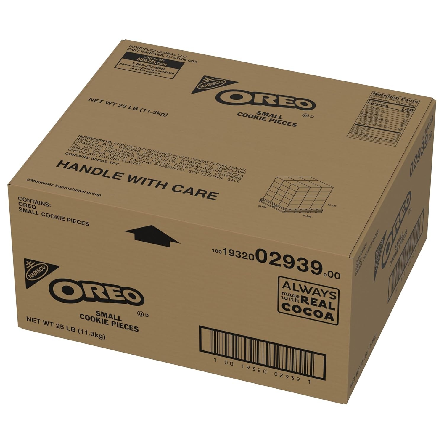 image:imageOREO Chocolate Sandwich Cookies Small Cookie Pieces 25 lb Box