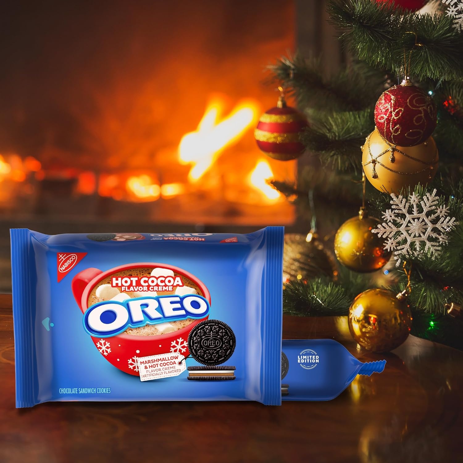 image:imageOREO Double Stuf Chocolate Sandwich Cookies Family Size 3 PacksChocolate