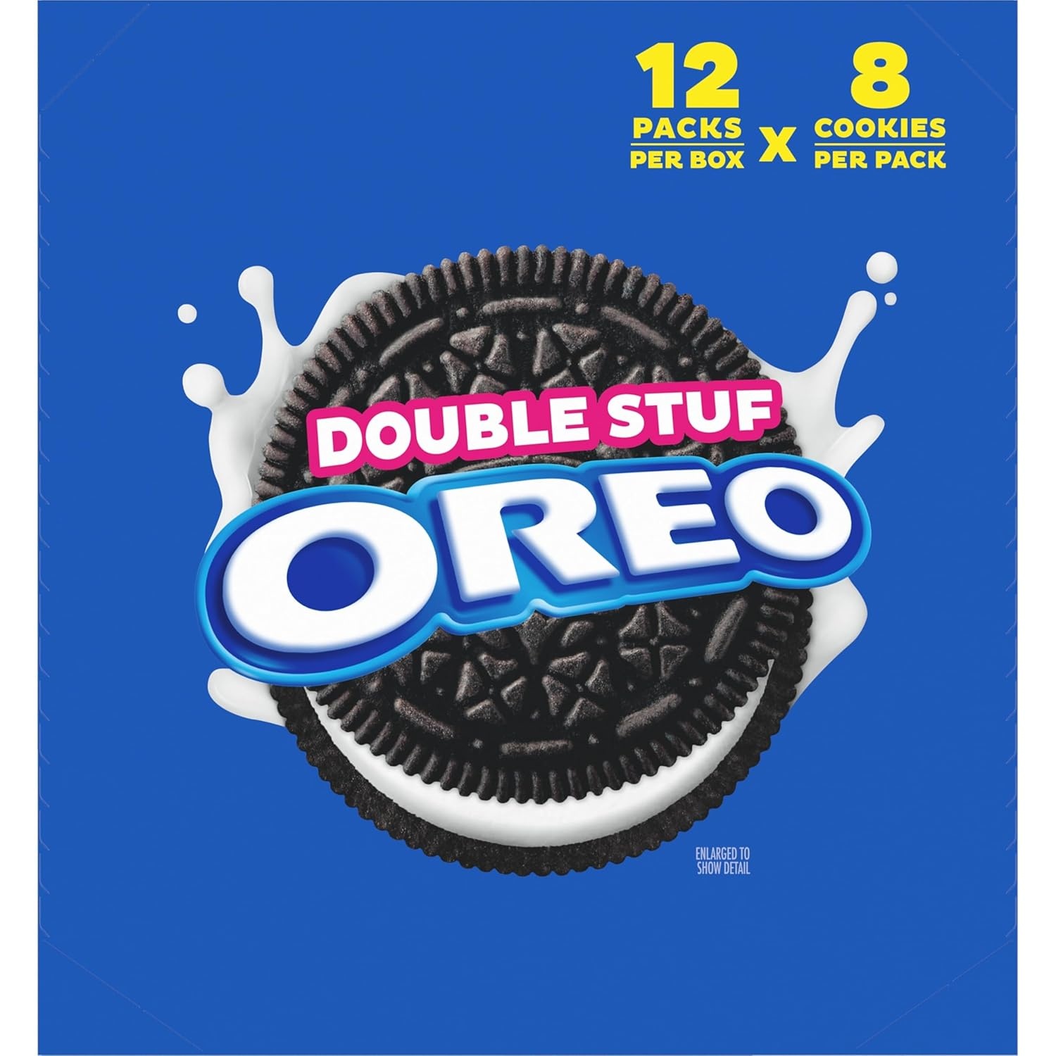 image:imageOREO Double Stuf Chocolate Sandwich Cookies King Size 12 Snack Packs 8 Cookies Per PackAvailable Now