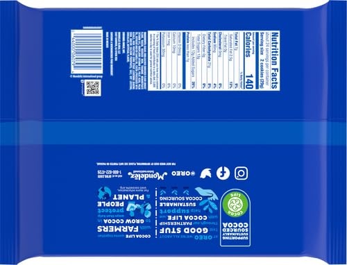 image:imageOREO Double Stuf Chocolate Sandwich Cookies Party Size 2495 oz2495 Ounce Pack of 3