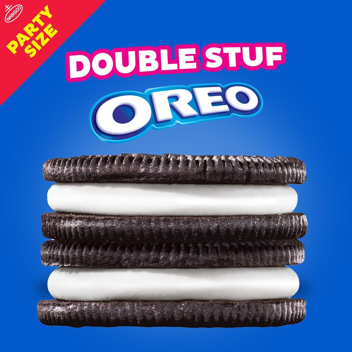 image:imageOREO Double Stuf Chocolate Sandwich Cookies Party Size 2495 oz2495 Ounce Pack of 3