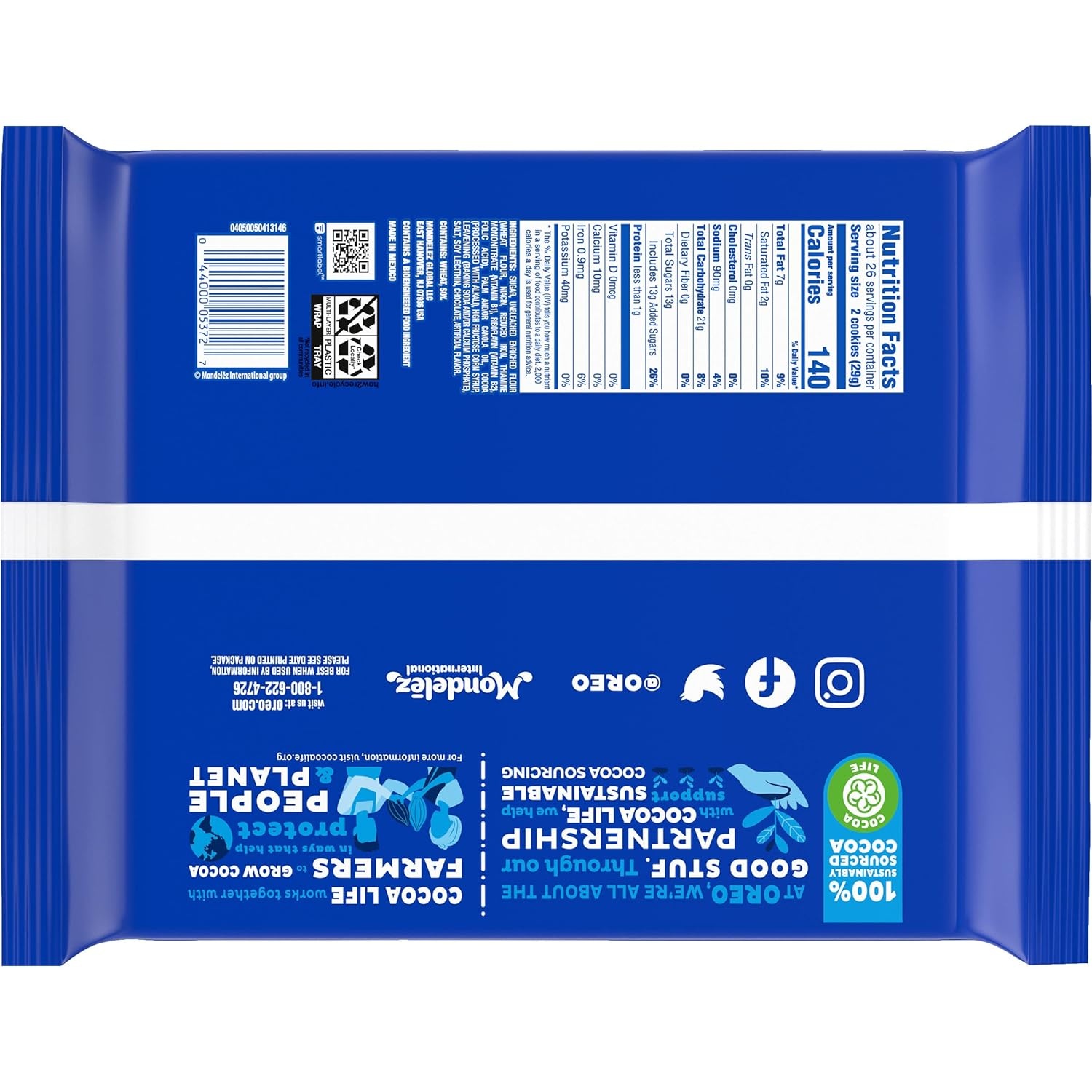 image:imageOREO Double Stuf Chocolate Sandwich Cookies Party Size 2495 oz267 Ounce Pack of 1