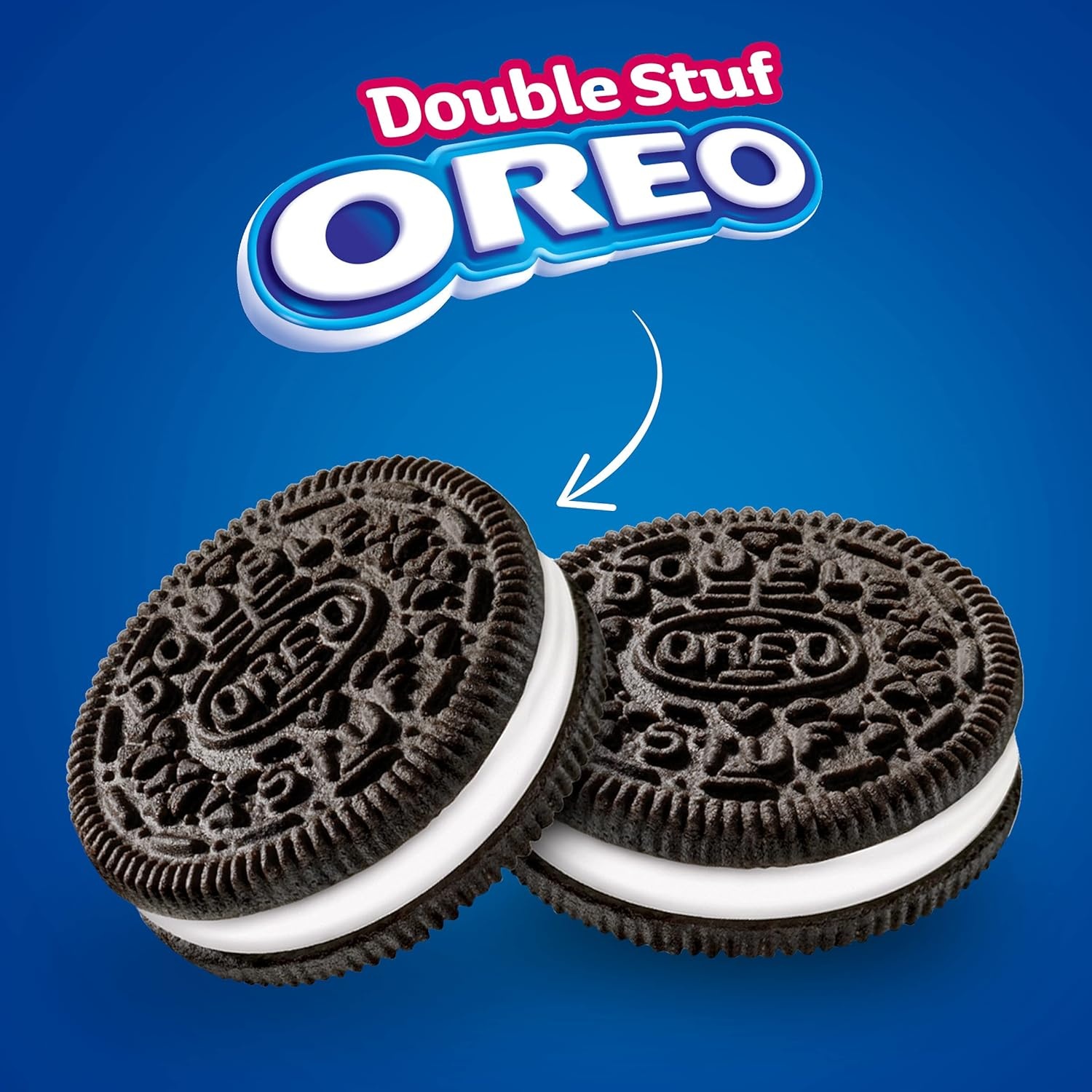 image:imageOREO Double Stuf Chocolate Sandwich Cookies Party Size 2495 oz267 Ounce Pack of 1