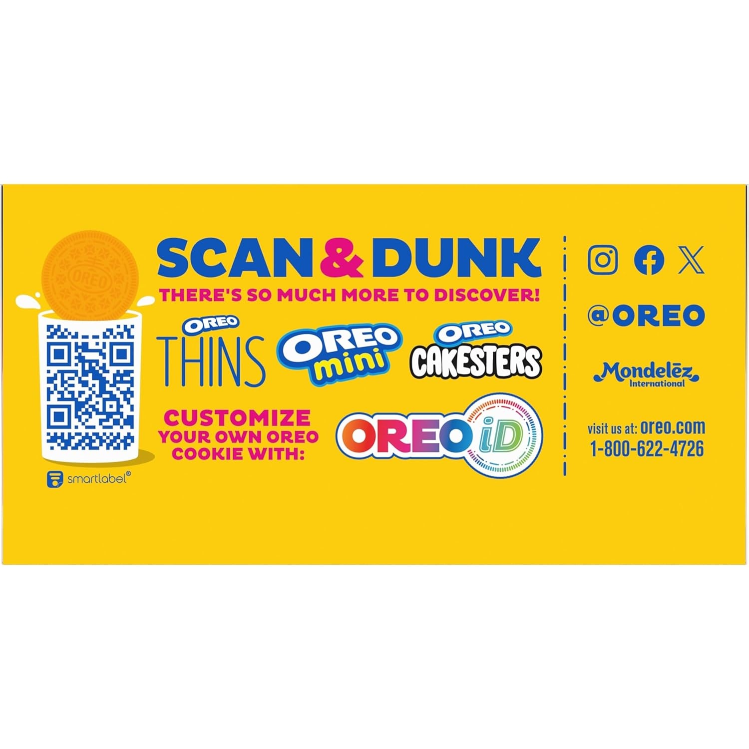 image:imageOREO Double Stuf Golden Sandwich Cookies King Size 12 Snack Packs 8 Cookies Per Pack