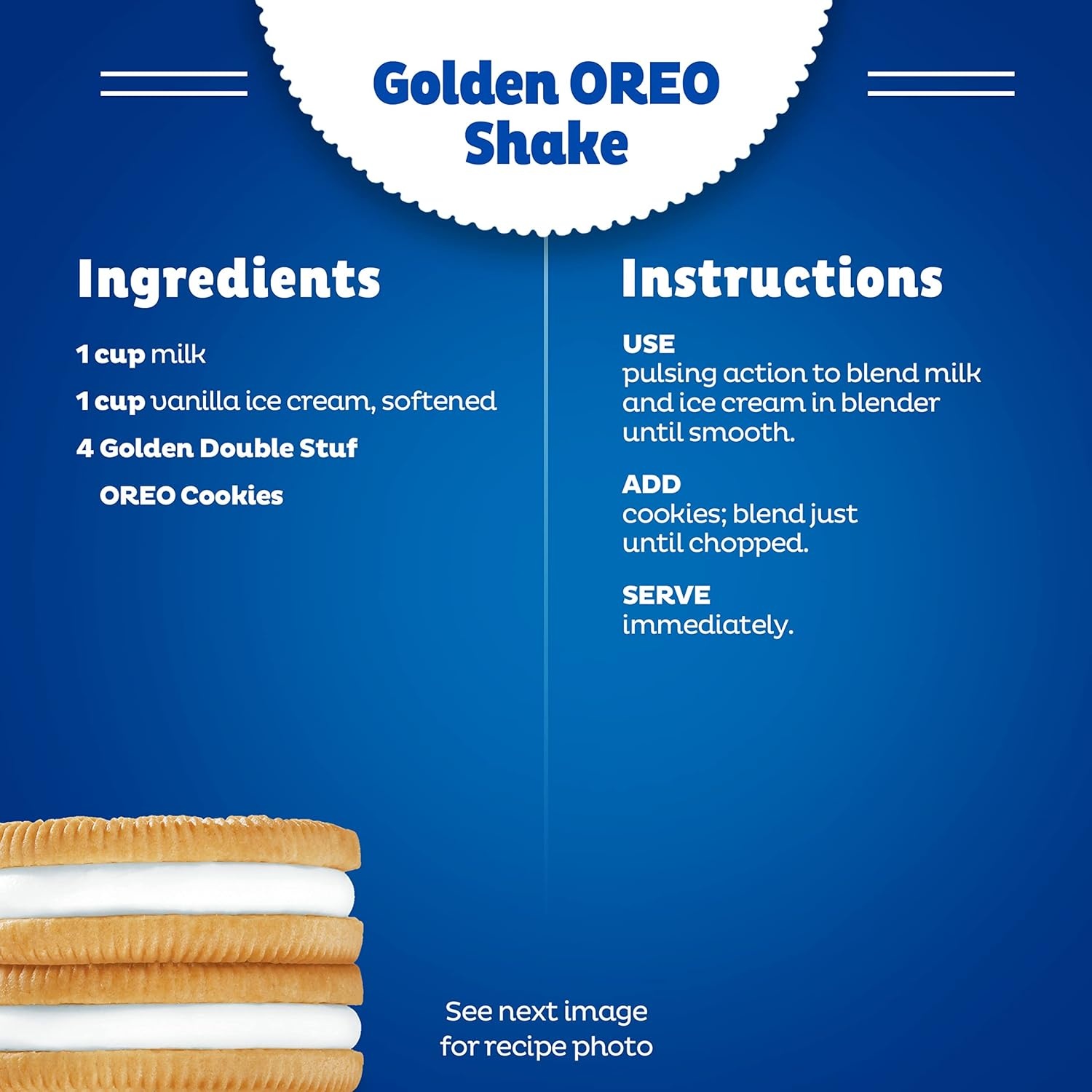 image:imageOREO Double Stuf Golden Sandwich Cookies Party Size 2495 oz2495 Ounce Pack of 1