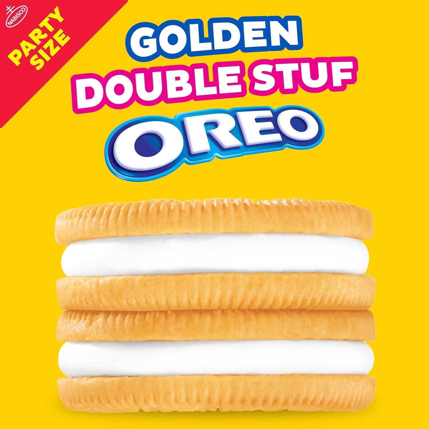 image:imageOREO Double Stuf Golden Sandwich Cookies Party Size 2495 oz2495 Ounce Pack of 3