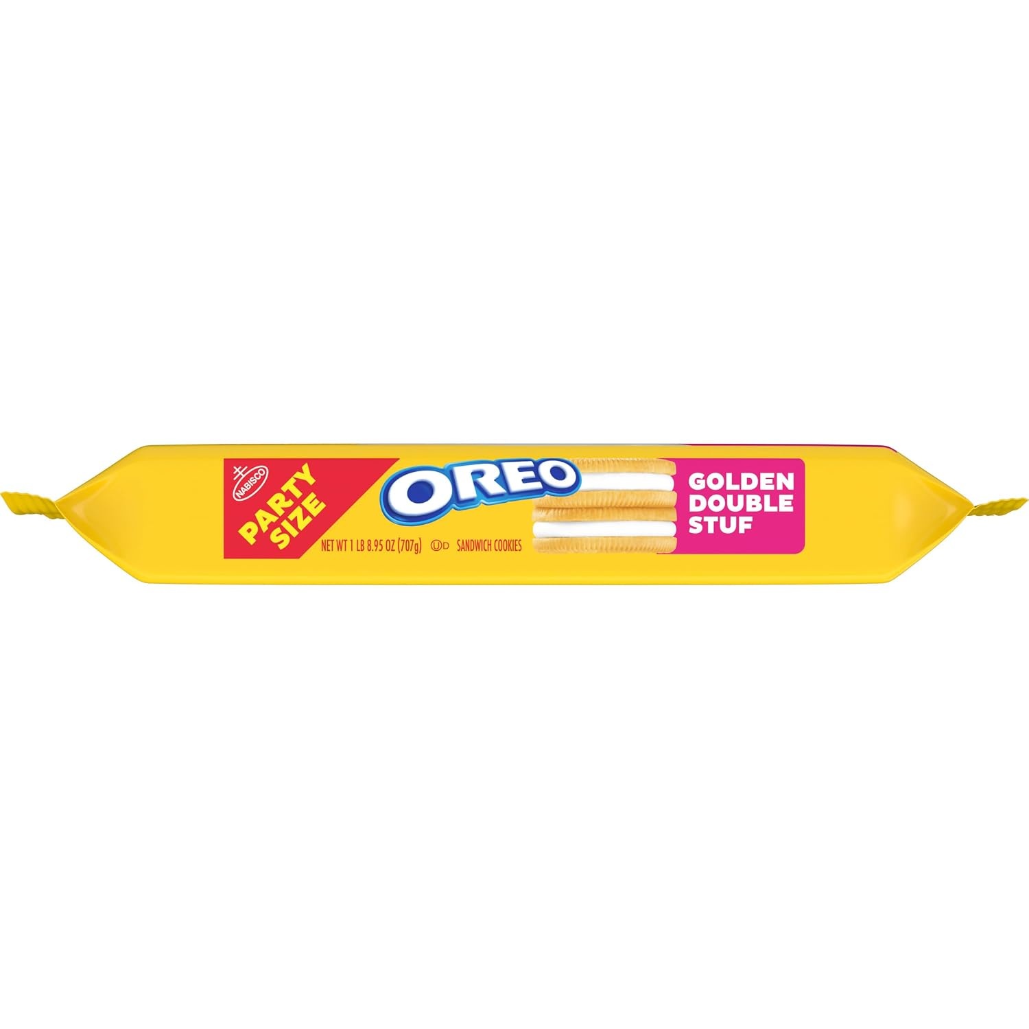 image:imageOREO Double Stuf Golden Sandwich Cookies Party Size 2495 oz2495 Ounce Pack of 3