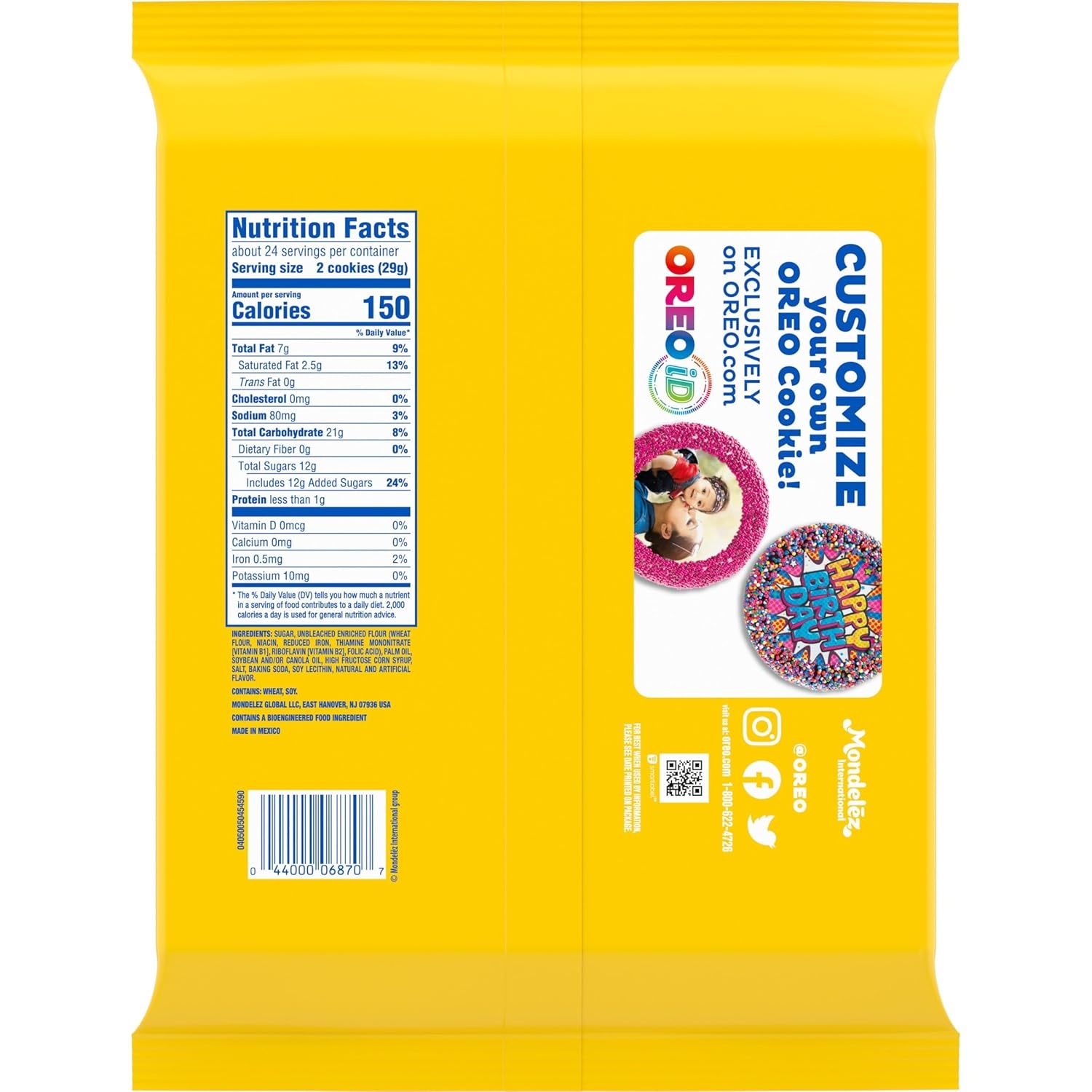 image:imageOREO Double Stuf Golden Sandwich Cookies Party Size 2495 oz2495 Ounce Pack of 3