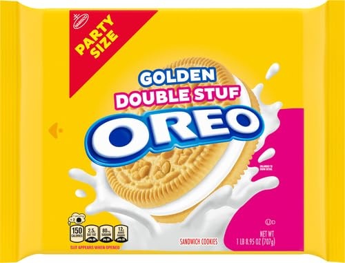 image:imageOREO Double Stuf Golden Sandwich Cookies Party Size 2495 oz2495 Ounce Pack of 3