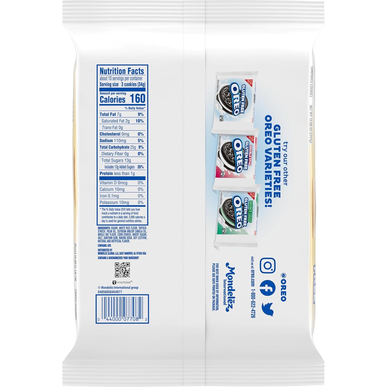 image:imageOREO Gluten Free Golden Sandwich Cookies Gluten Free Cookies 1208 oz1208 Ounce Pack of 12