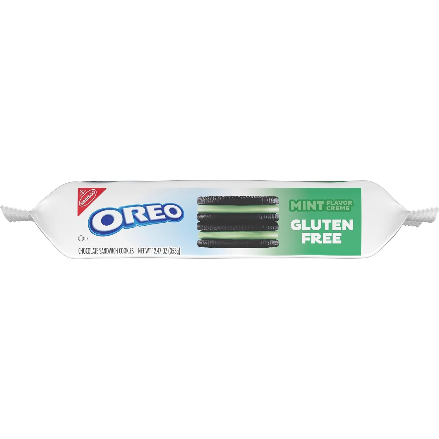 image:imageOREO Gluten Free Mint Creme Chocolate Sandwich Cookies Gluten Free Cookies 1247 oz