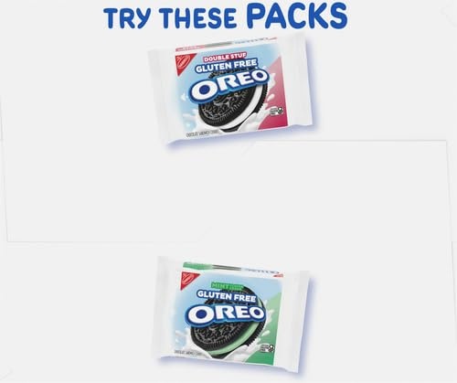 image:imageOREO Gluten Free Original amp Double Stuf Chocolate Sandwich Cookies Variety Pack Gluten Free Cookies 20 Snack Packs 2 Cookies Per Pack20 Count Pack of 4