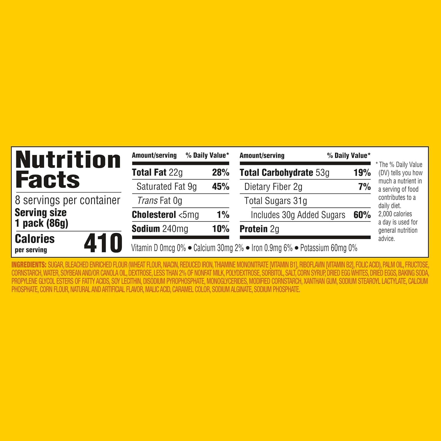image:imageOREO Golden Cakesters Soft Snack Cakes 8303 oz Snack Packs303 Ounce Pack of 8