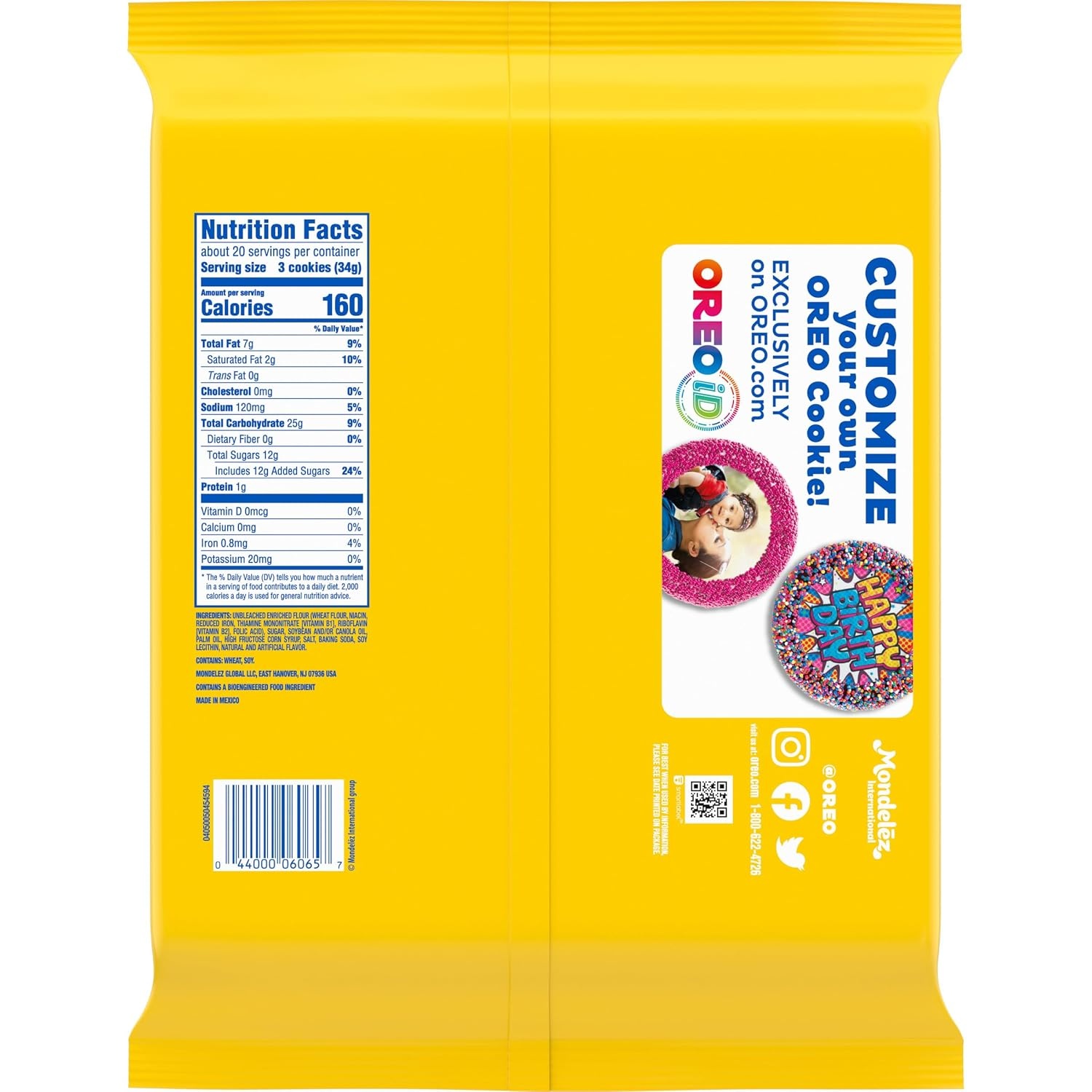 image:imageOREO Golden Sandwich Cookies Party Size 1 LB 816 oz2416 Ounce Pack of 3