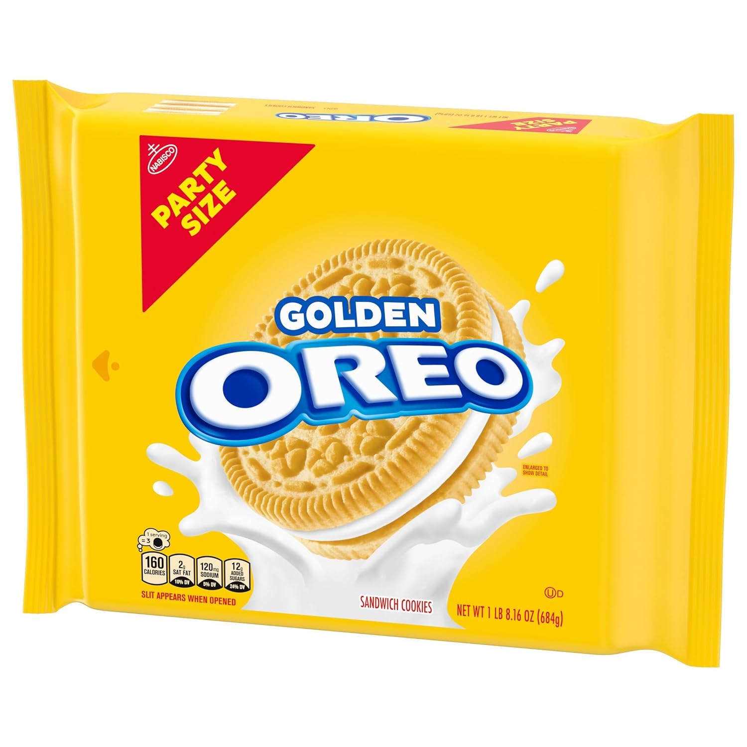 image:imageOREO Golden Sandwich Cookies Party Size 1 LB 816 oz2416 Ounce Pack of 3