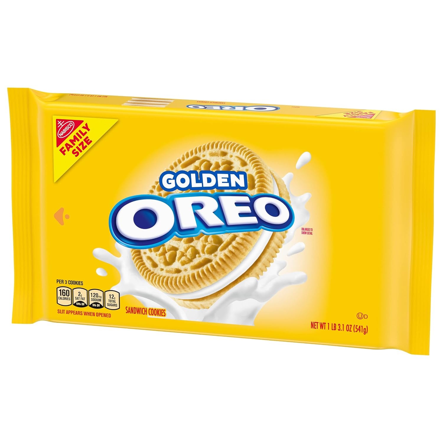 image:imageOREO Golden Sandwich Cookies Party Size 8 1 59 lb PacksGolden