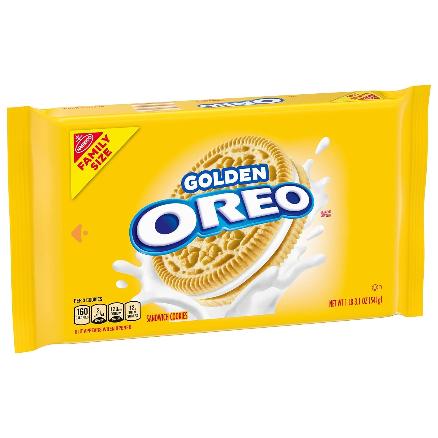 image:imageOREO Golden Sandwich Cookies Party Size 8 1 59 lb PacksGolden