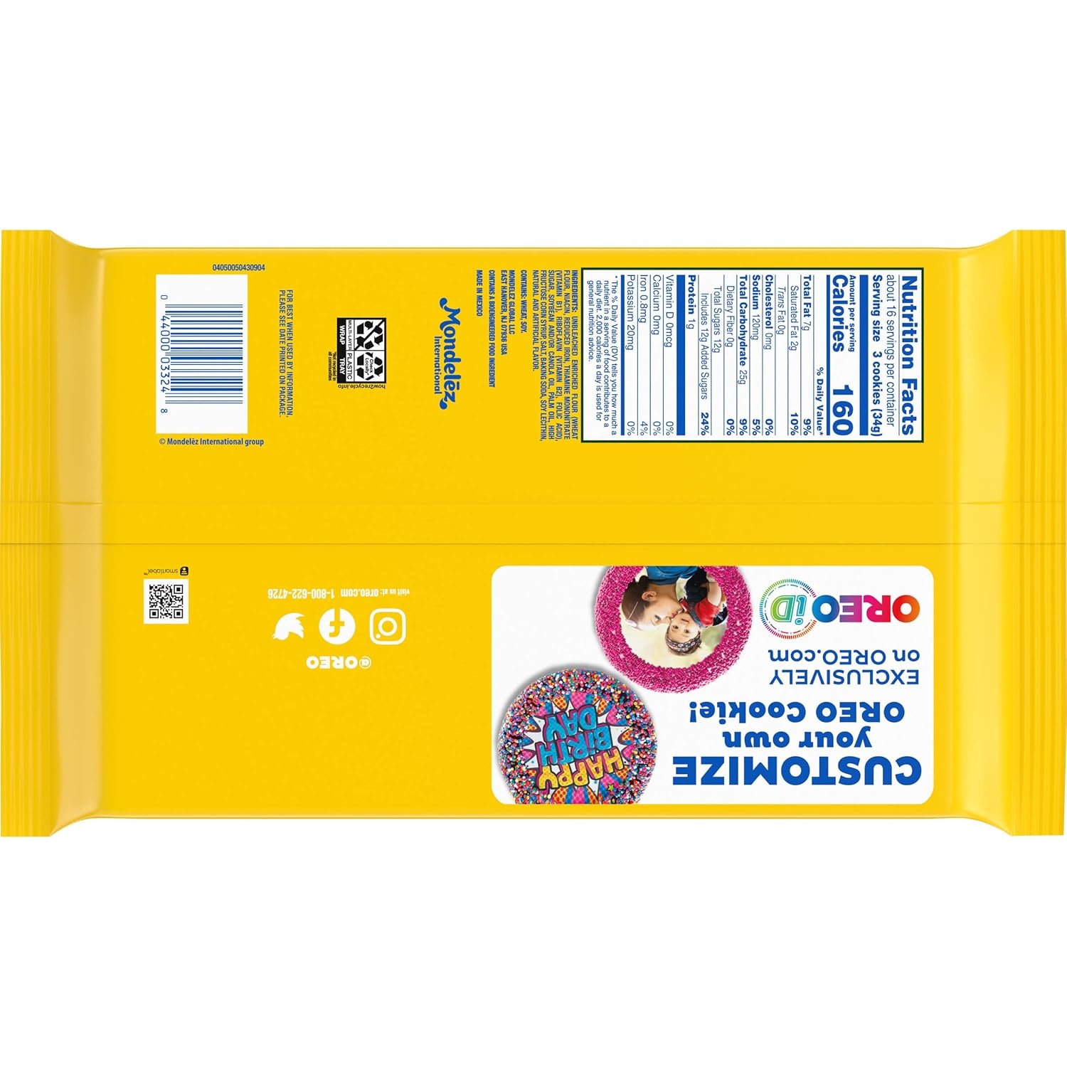 image:imageOREO Golden Sandwich Cookies Party Size 8 1 59 lb PacksGolden