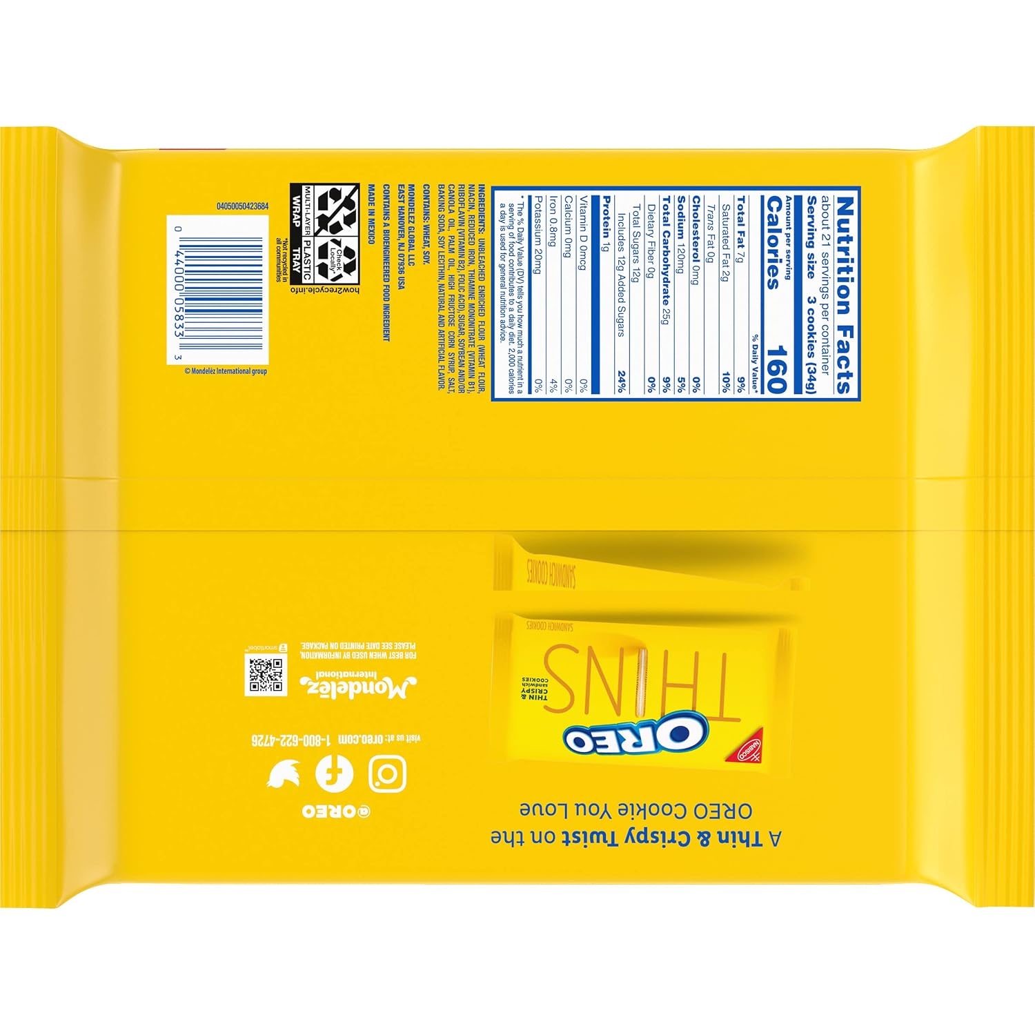 image:imageOREO Golden Sandwich Cookies Party Size 8 1 59 lb PacksGolden Vanilla