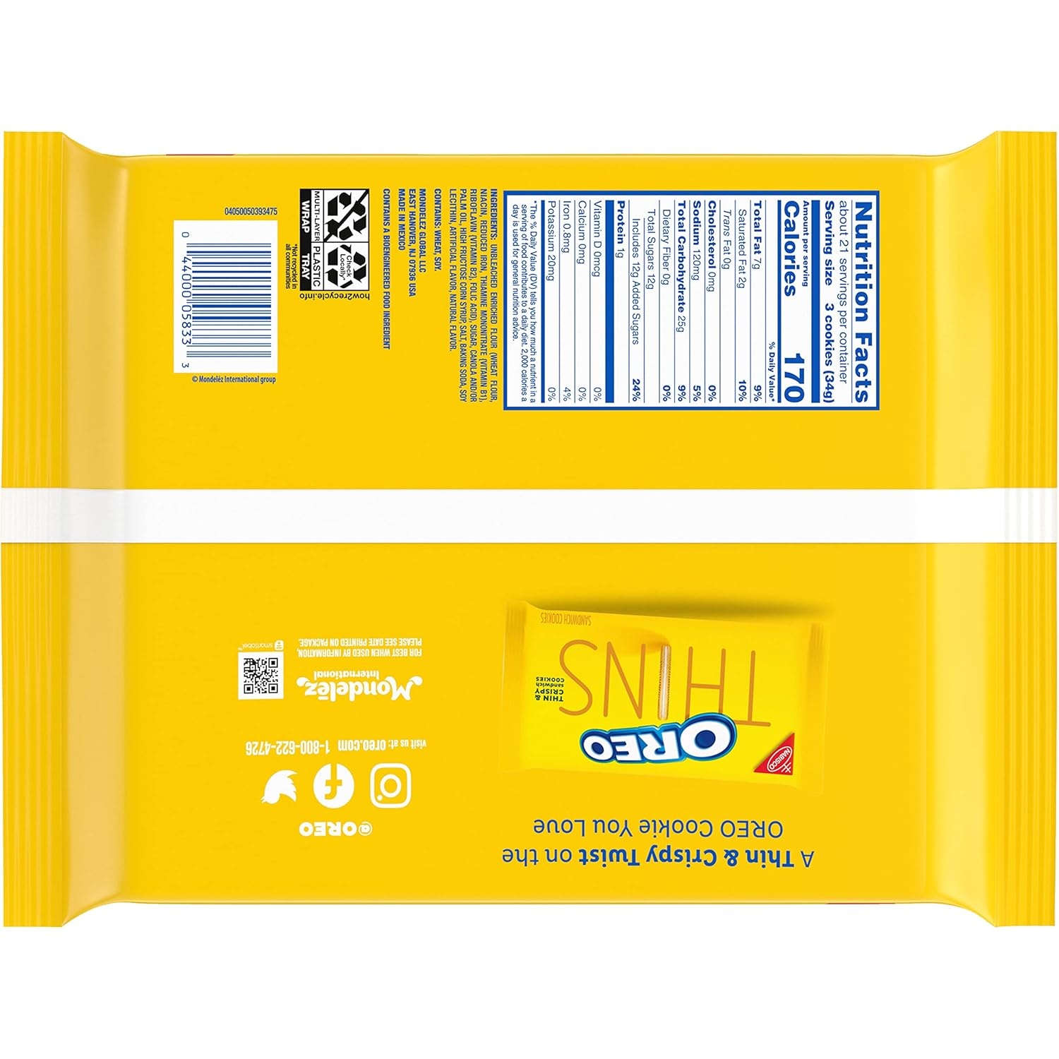image:imageOREO Golden Sandwich Cookies Party Size 8 1 59 lb PacksVanilla