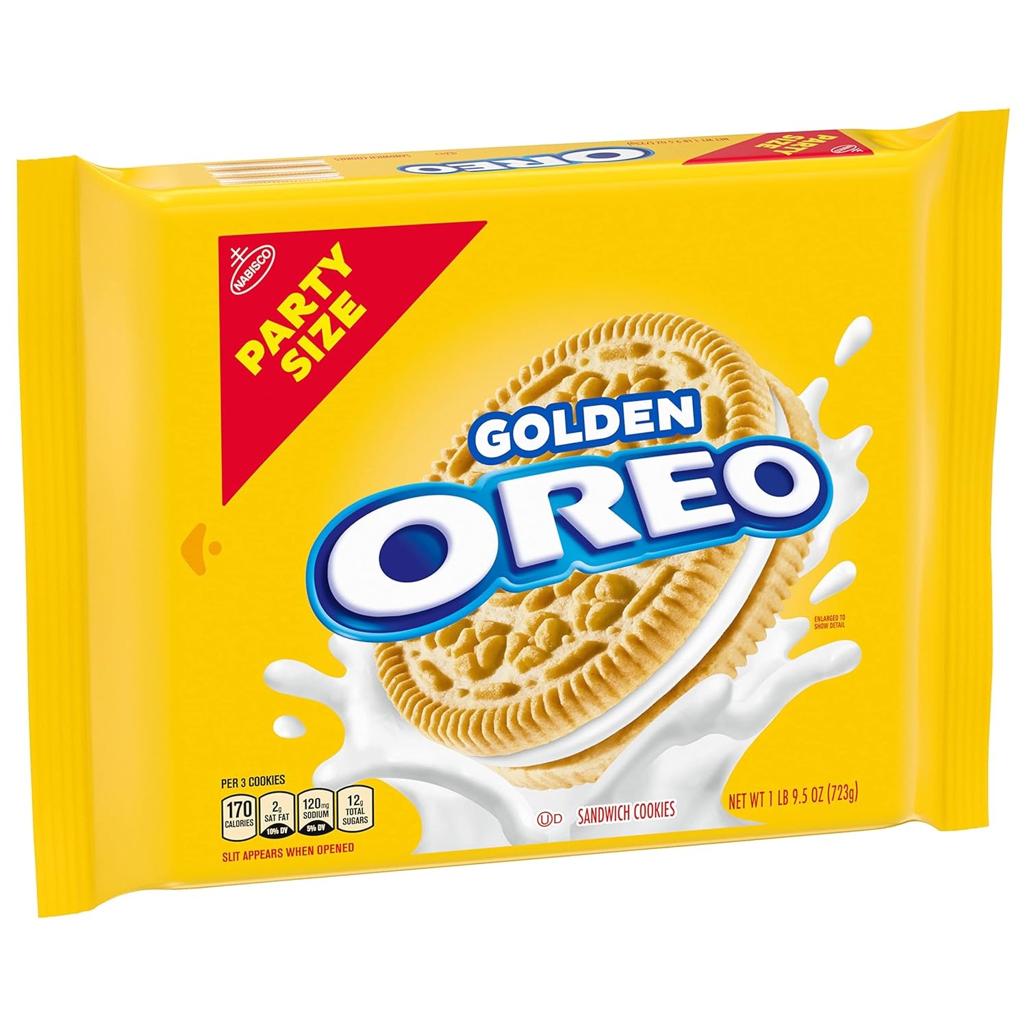 image:imageOREO Golden Sandwich Cookies Party Size 8 1 59 lb PacksVanilla