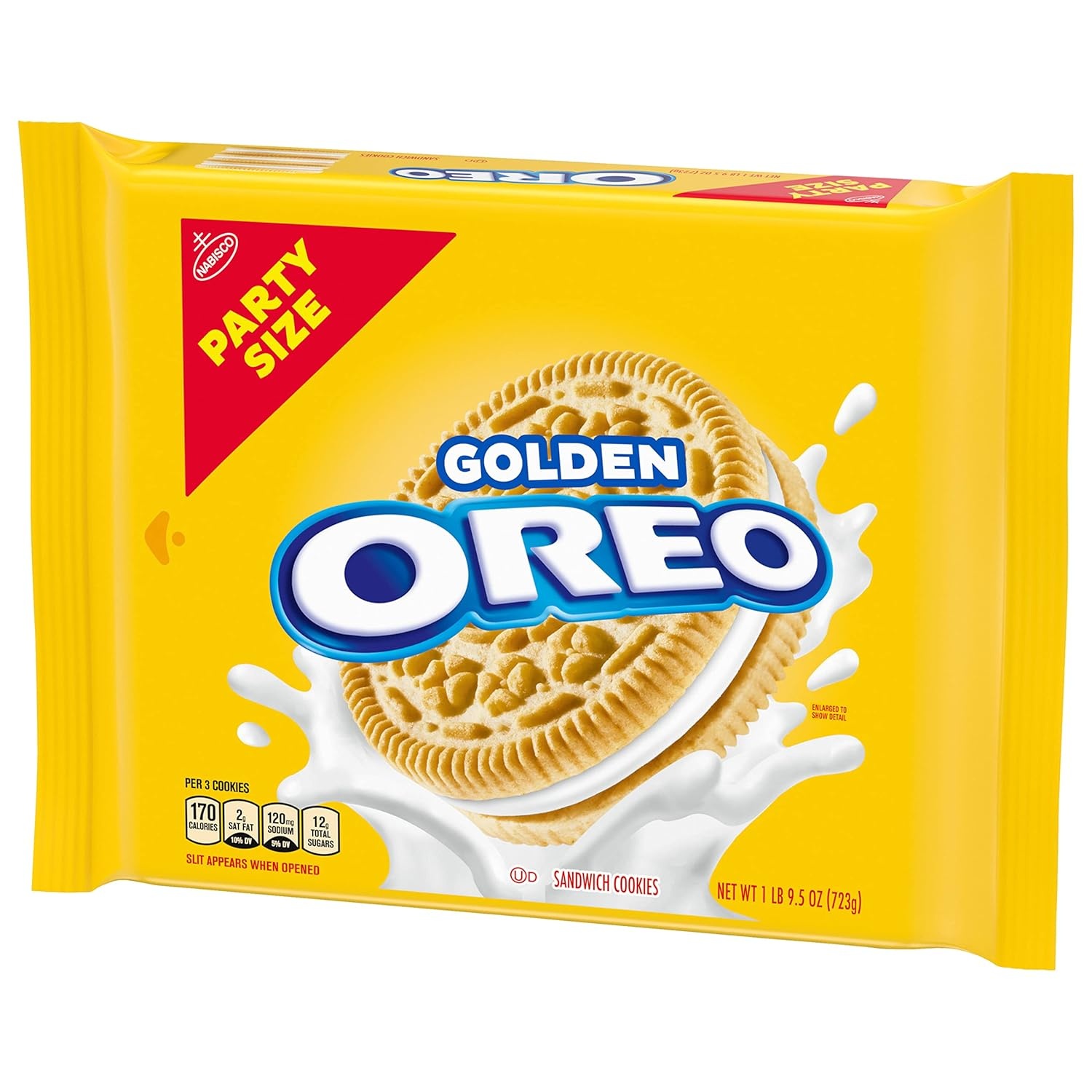 image:imageOREO Golden Sandwich Cookies Party Size 8 1 59 lb PacksVanilla