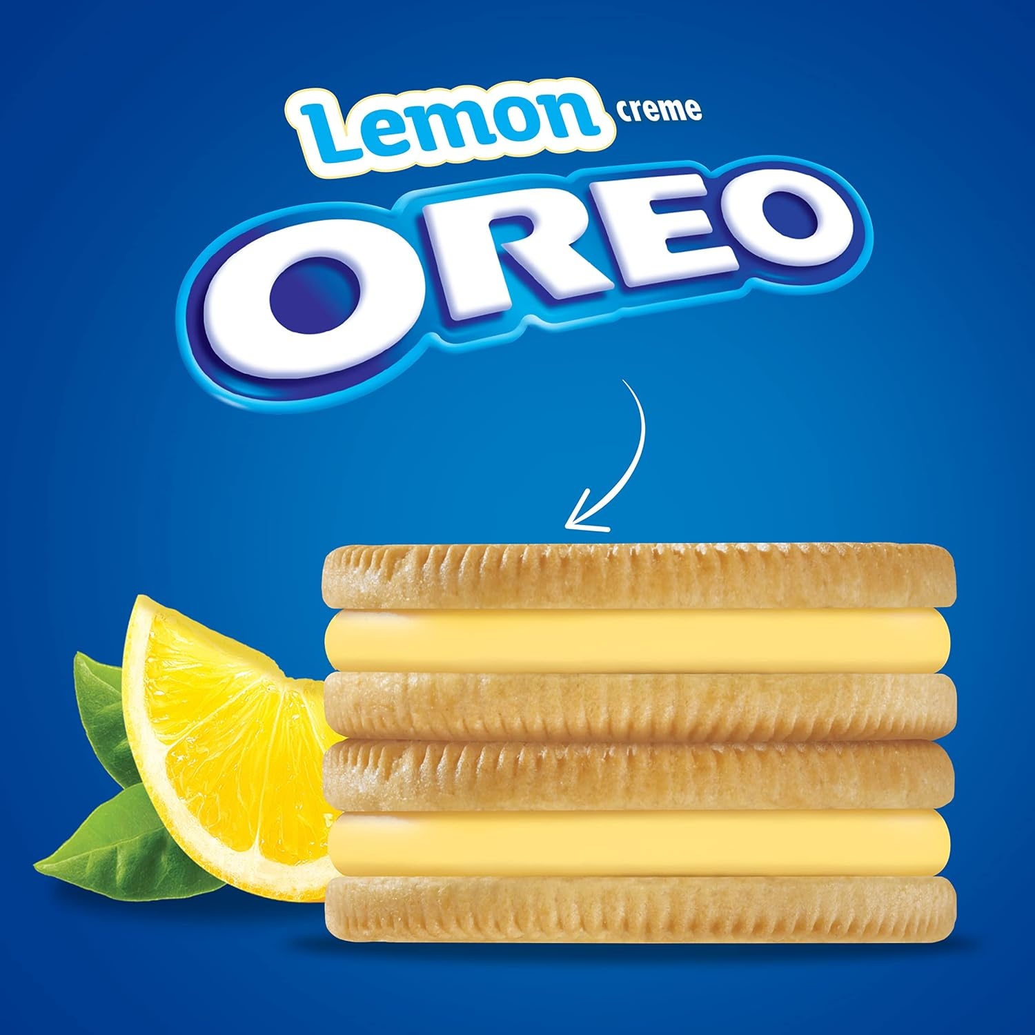 image:imageOREO Lemon Creme Sandwich Cookies Family Size 121871 oz Packs